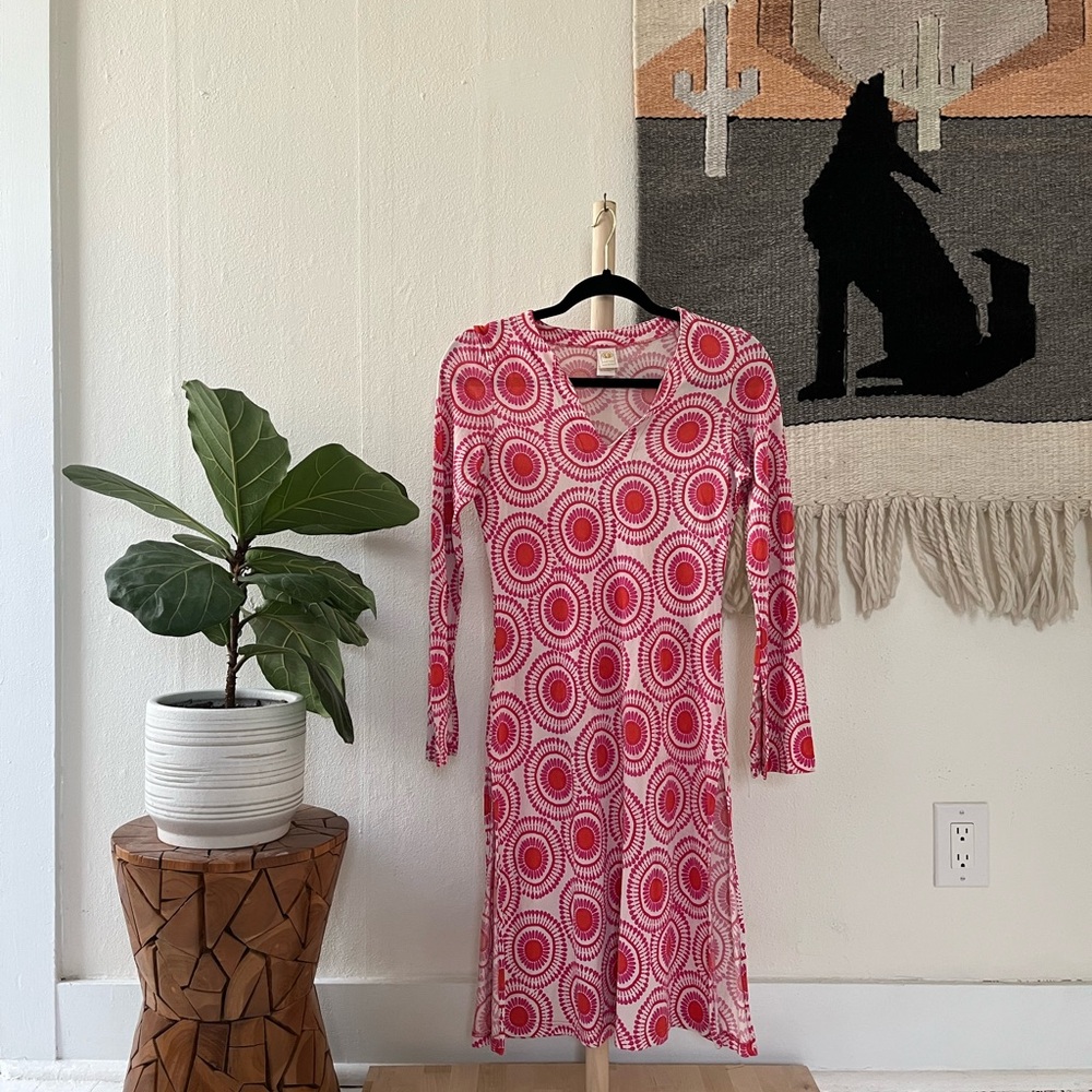 Vintage Pink Long Sleeve Tunic